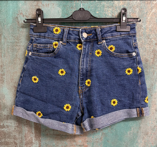 Pantaloni scurți damă din denim